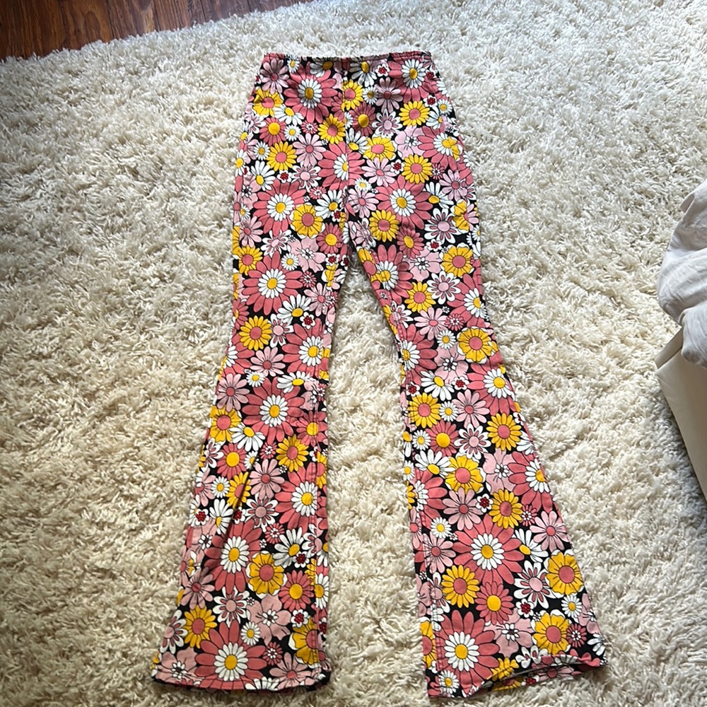 Women’s flower bell bottoms